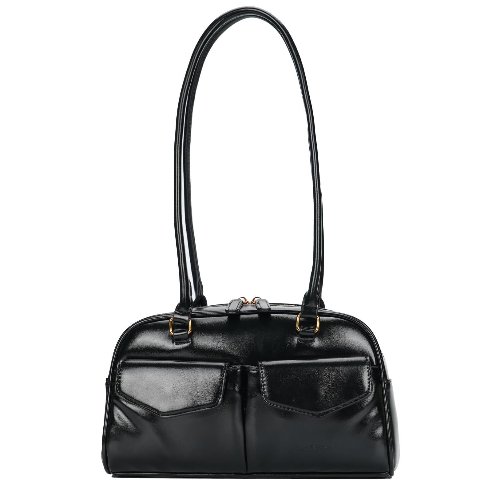 5985 Single Shoulder Bag Trendy Bowler Purse, Stylish Swing Bag With Chic
